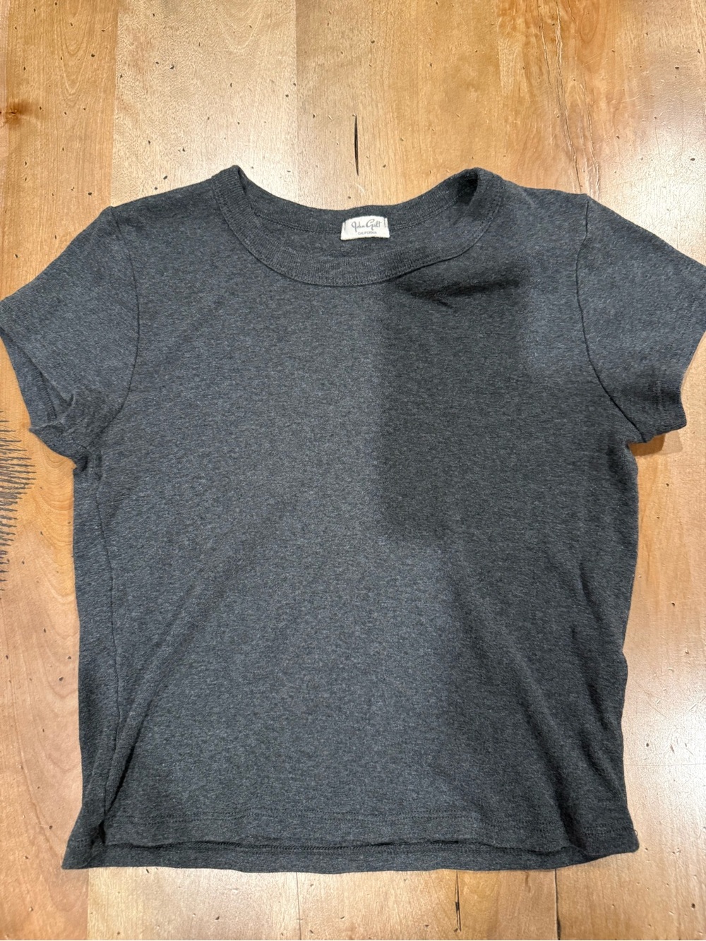 Brandy Melville charcoal gray crew neck tee